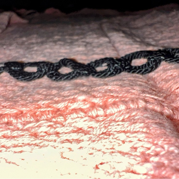 Vintage WILLOW Pink Black Cotton Tweed Blazer Shacket Jacket Women's Large - Picture 3 of 12